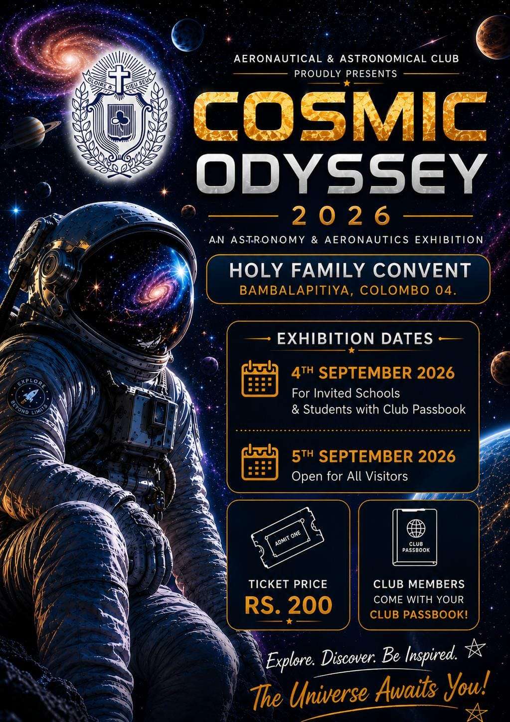 Cosmic Odyssey 2026 – An Astronomy & Aeronautics Exhibition